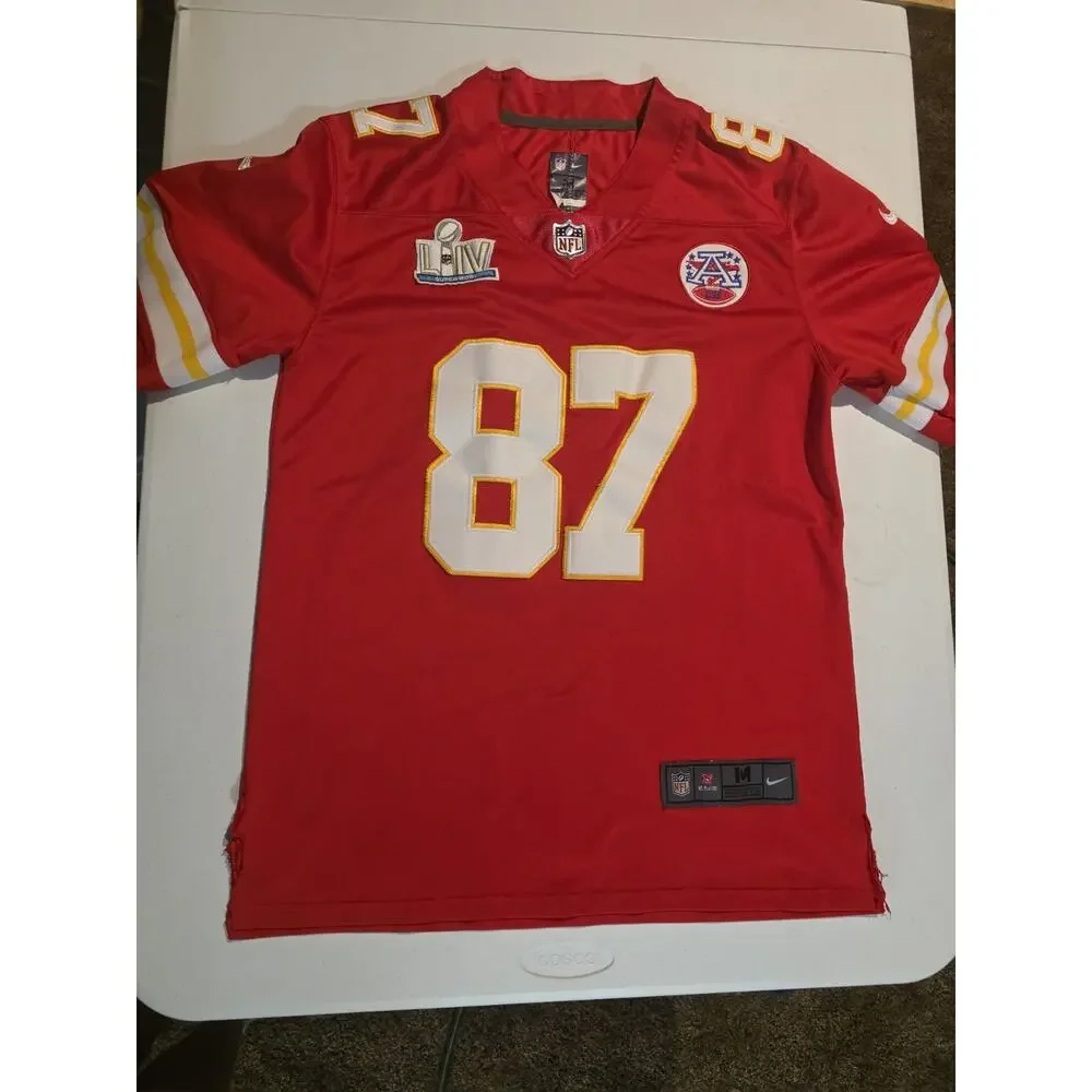 Nike NFL Kansas City Chiefs Travis Kelce #87 Men’s Jersey Red Size M On Field